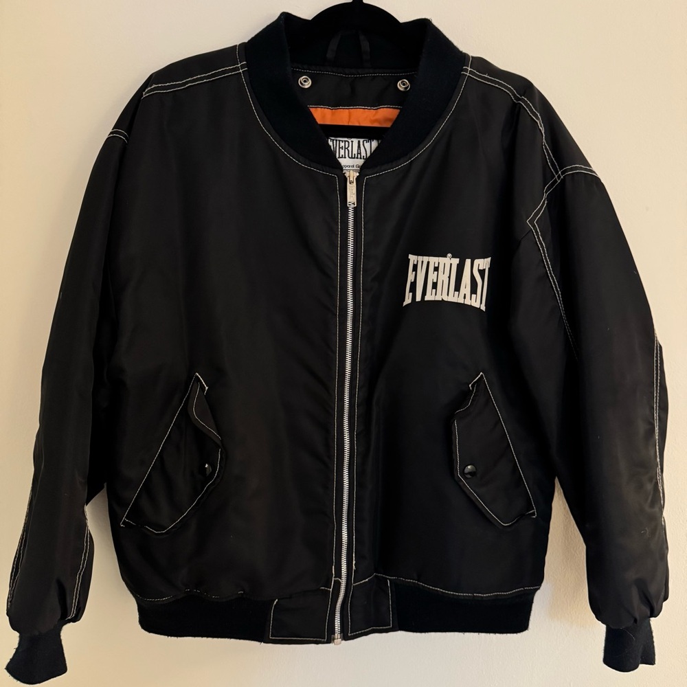 VINTAGE Everlast Black Bomber Jacket